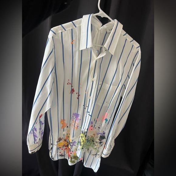 Lanvin x Gallery Dept. Patchwork Shirt With Paint Marks. Worn once - Picture 2 of 12